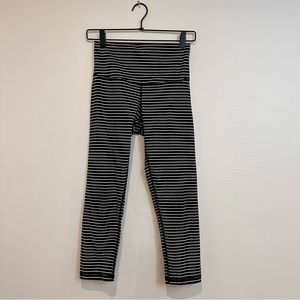 Black and White Striped DYI Leggings